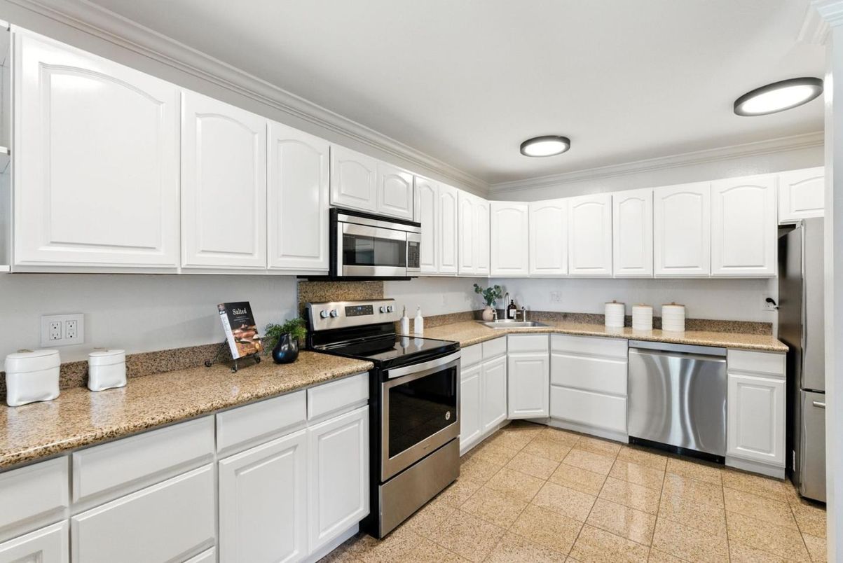 Interior, Kitchen, Recessed Lighting, Stainless Steel Appliances