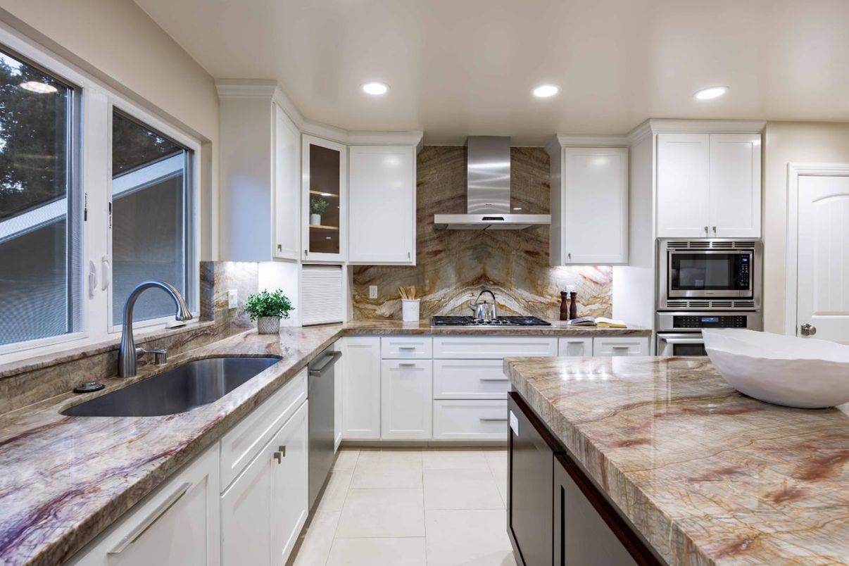 Interior, Kitchen, Recessed Lighting, Stainless Steel Appliances