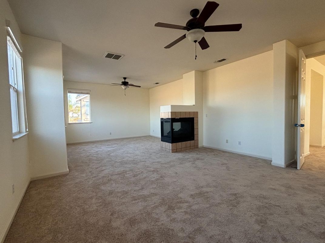 Empty room, Fireplace, Interior