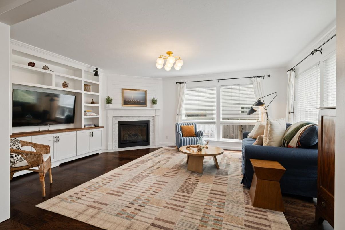 Fireplace, Interior, Living room, Wood Texture Flooring