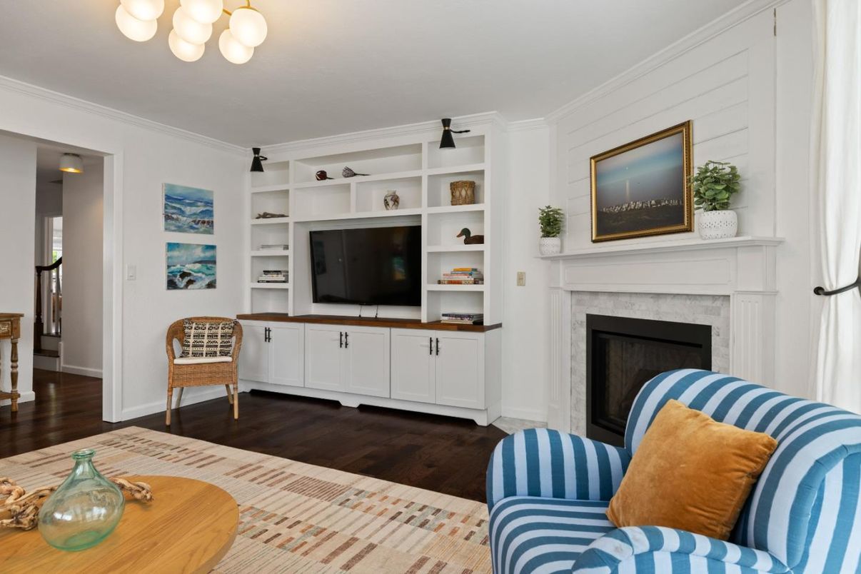 Fireplace, Interior, Wood Texture Flooring