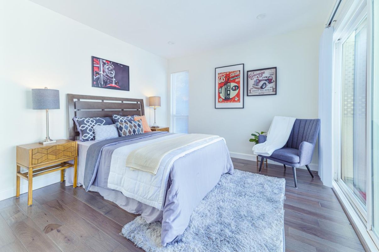 Bedroom, Interior, Wood Texture Flooring