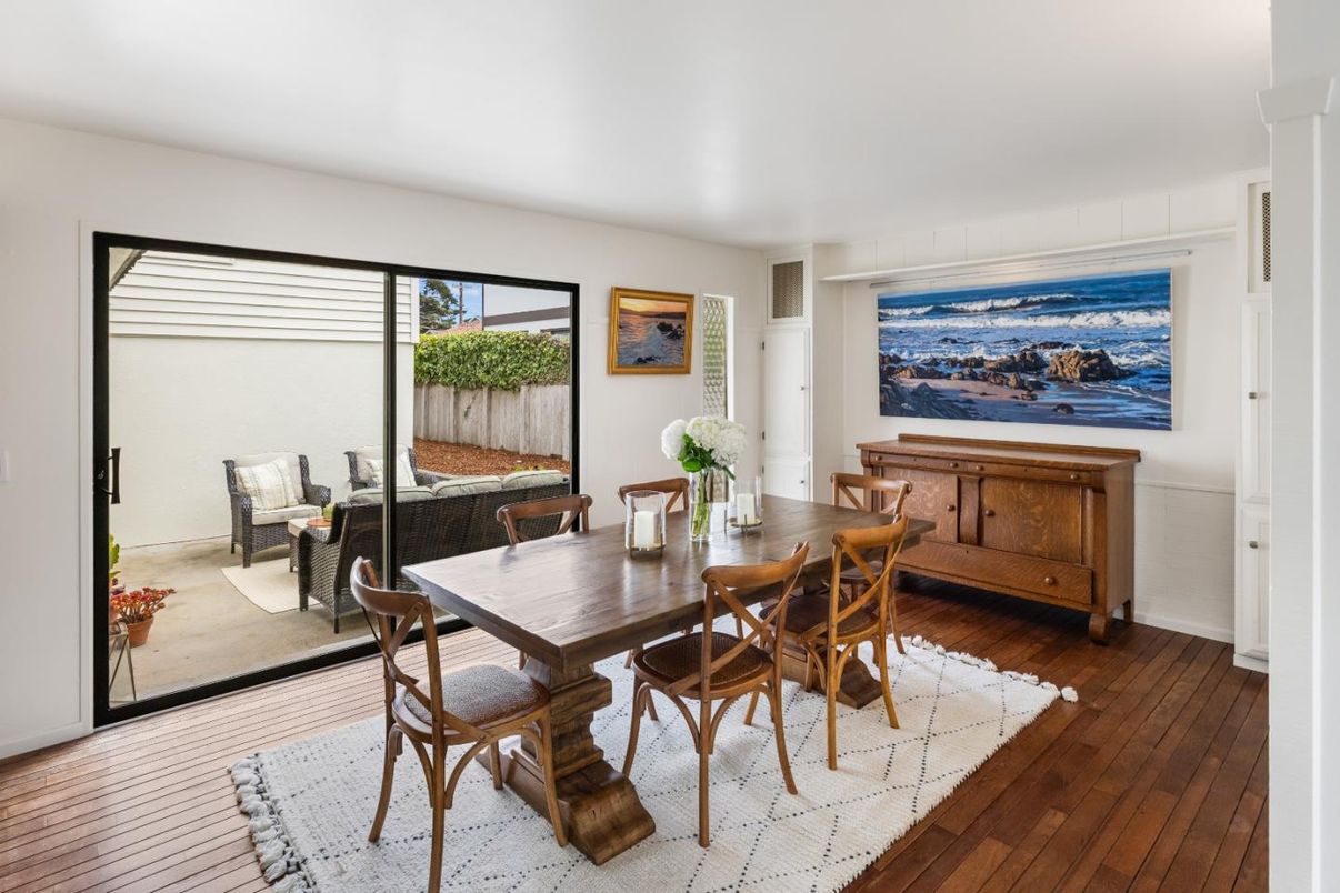 Dining room, Interior, Wood Texture Flooring