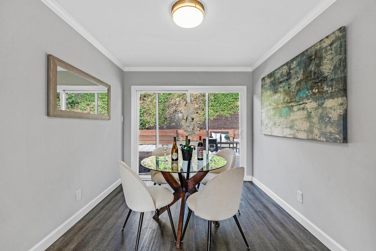 Dining room, Interior, Wood Texture Flooring