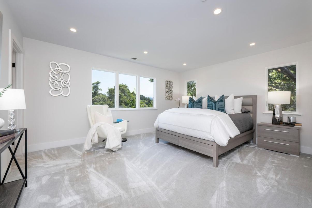Bedroom, Interior, Recessed Lighting