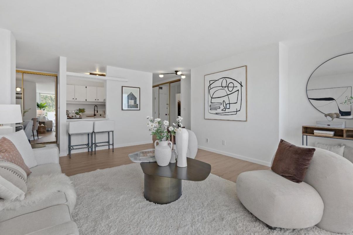 Interior, Kitchen, Living room, Wood Texture Flooring