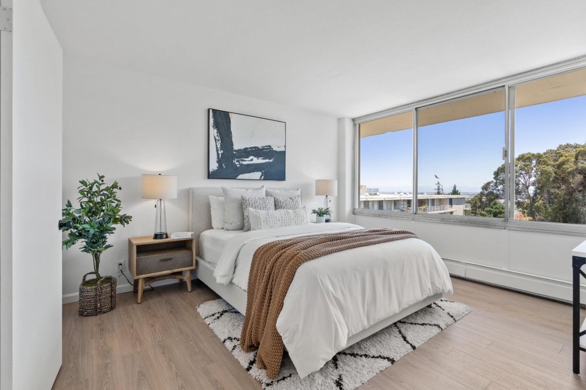 Bedroom, Interior, Water, Wood Texture Flooring