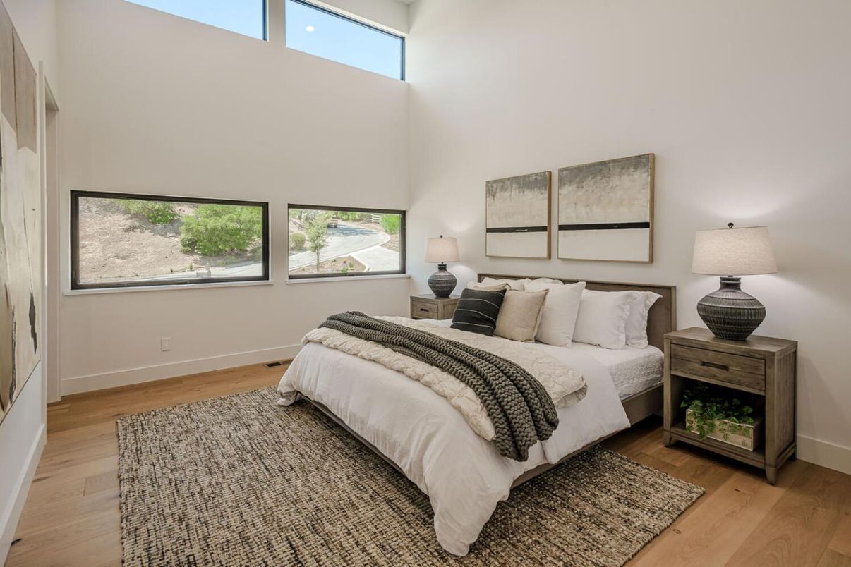 Bedroom, Interior, Wood Texture Flooring