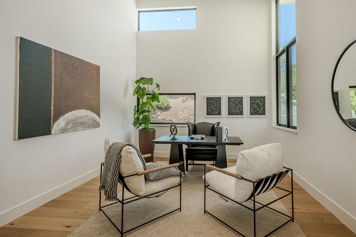Home Office, Interior, Wood Texture Flooring