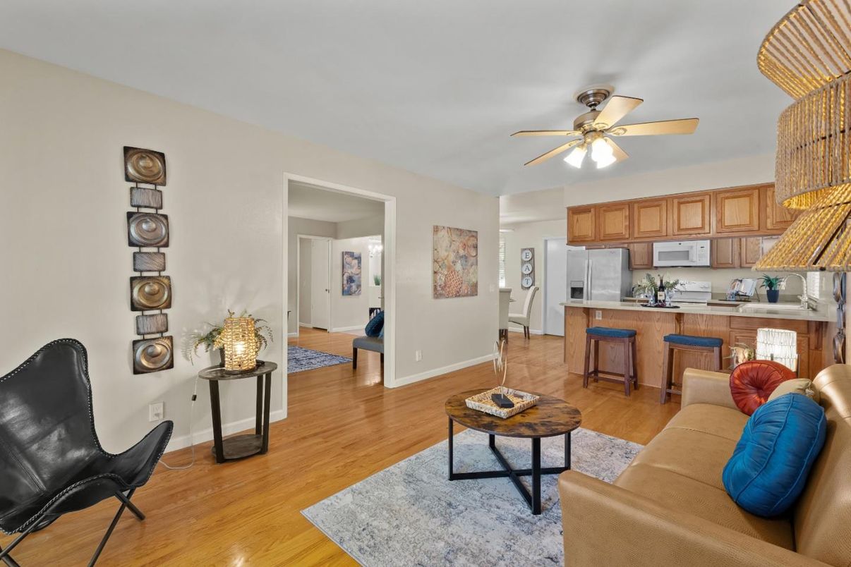Interior, Kitchen, Living room, Wood Texture Flooring