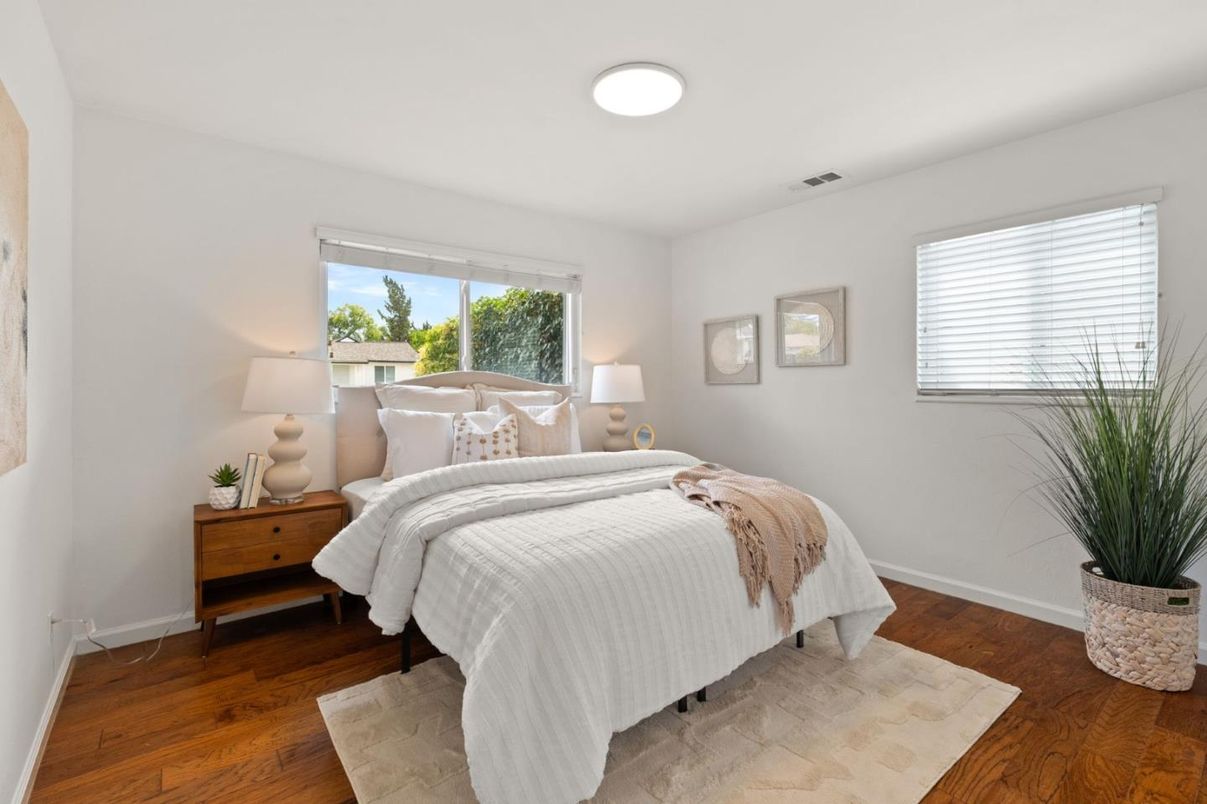 Bedroom, Interior, Wood Texture Flooring