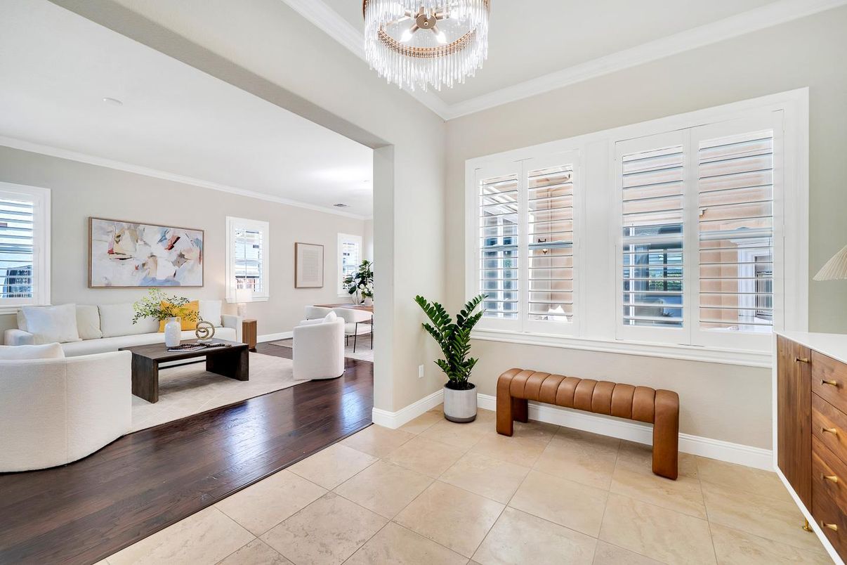 Chandelier, Interior, Living room, Wood Texture Flooring