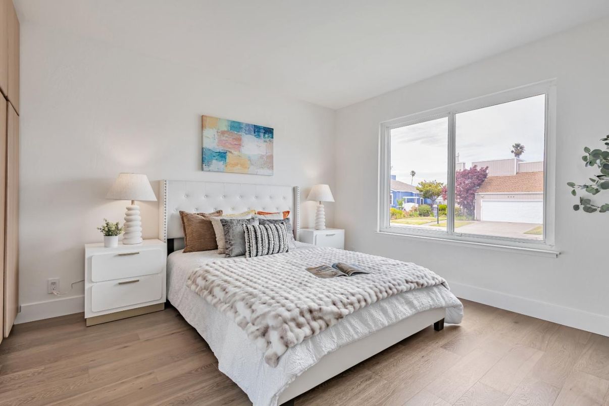 Bedroom, Interior, Wood Texture Flooring