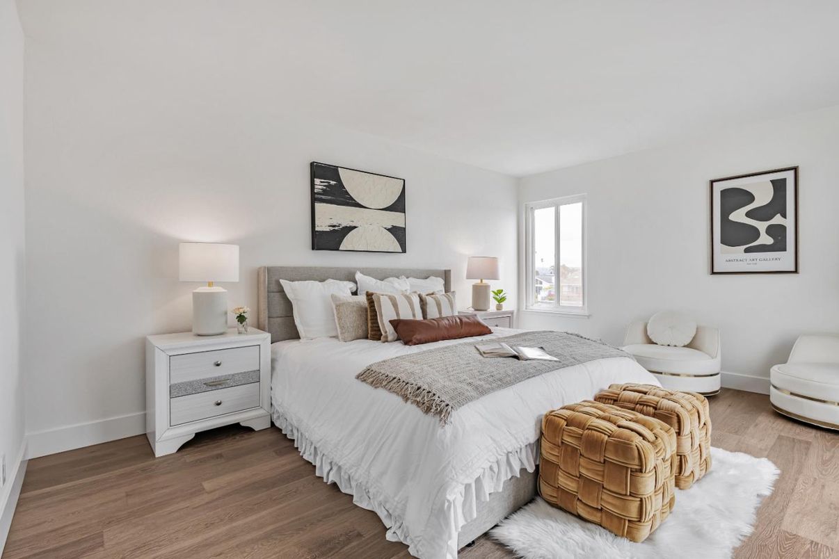 Bedroom, Interior, Wood Texture Flooring