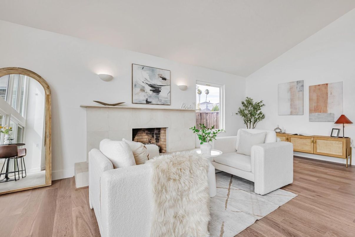 Fireplace, Interior, Living room, Wood Texture Flooring