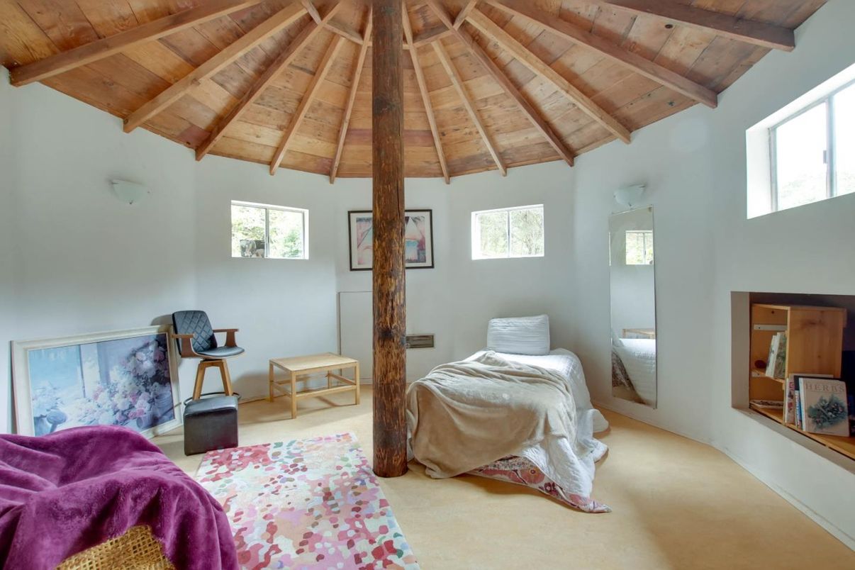 Bedroom, Interior, Wooden Beams, Wooden Ceilings