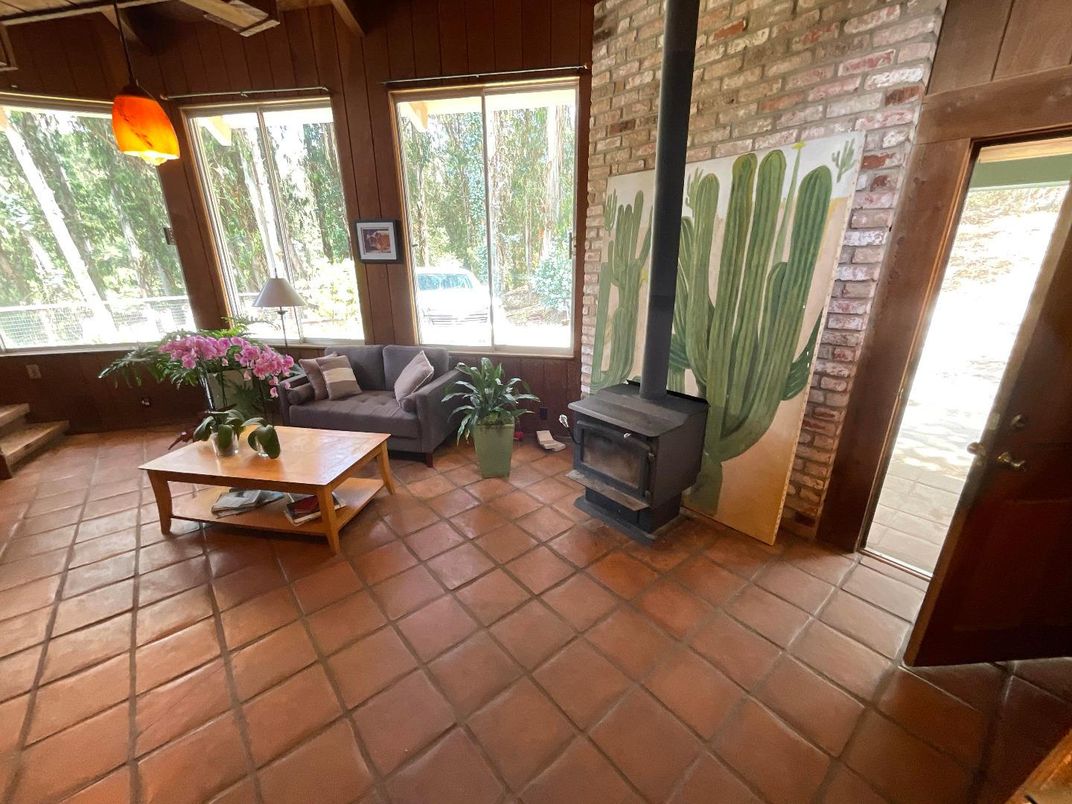 Fireplace, Interior, Living room, Stone Walls