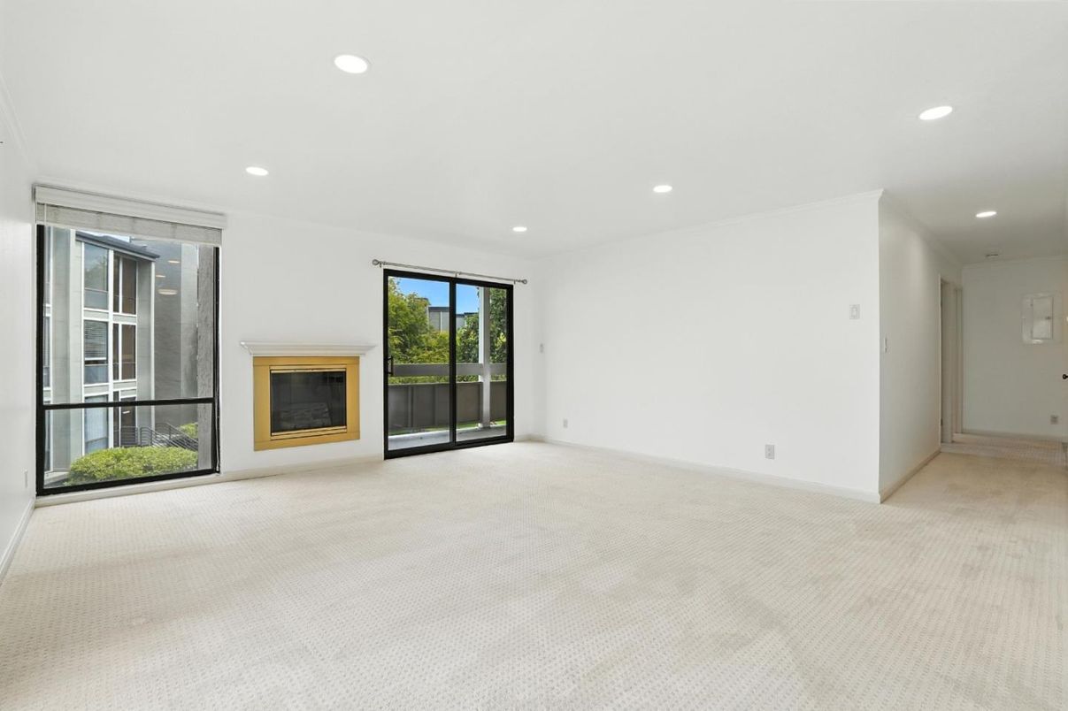 Empty room, Fireplace, Interior, Recessed Lighting