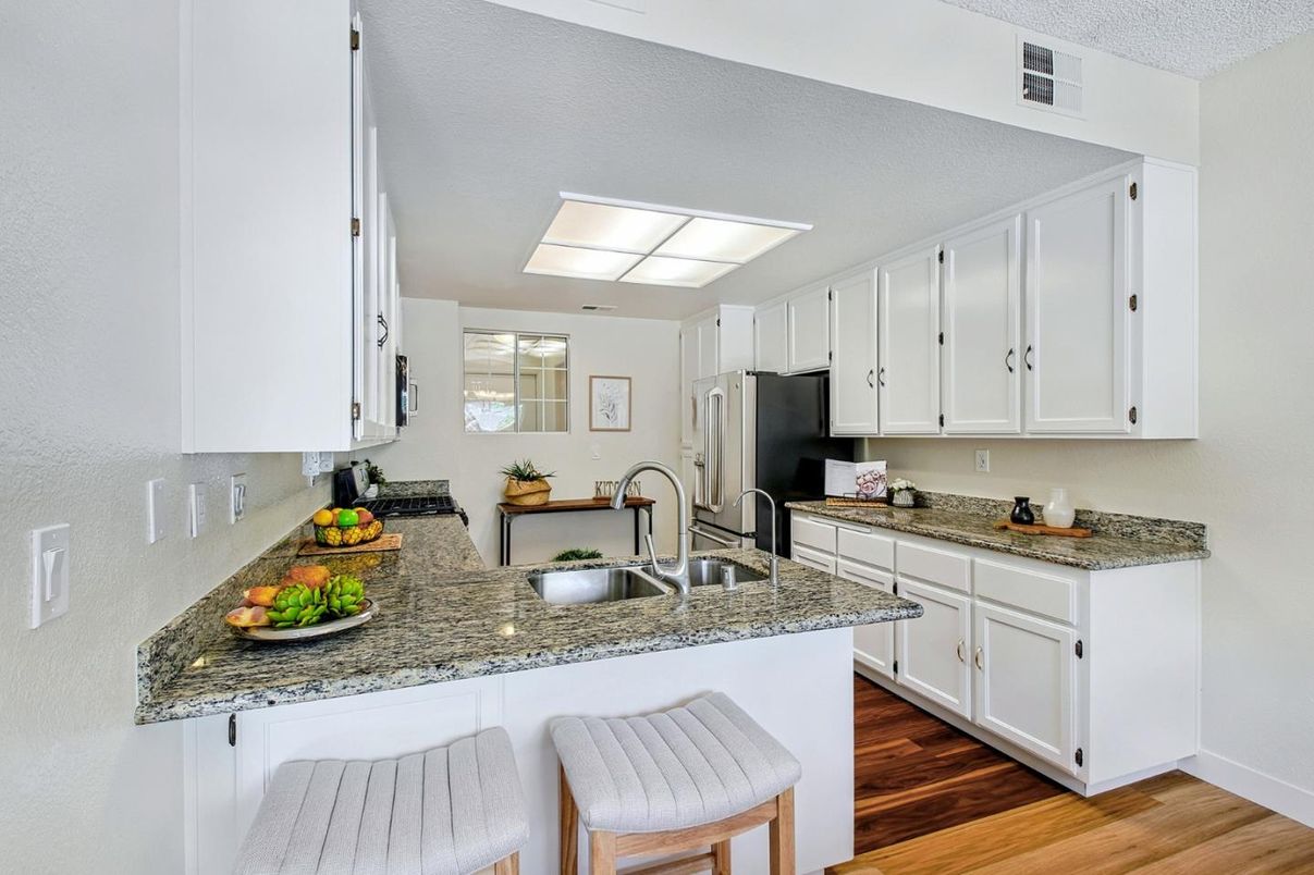 Interior, Kitchen, Wood Texture Flooring