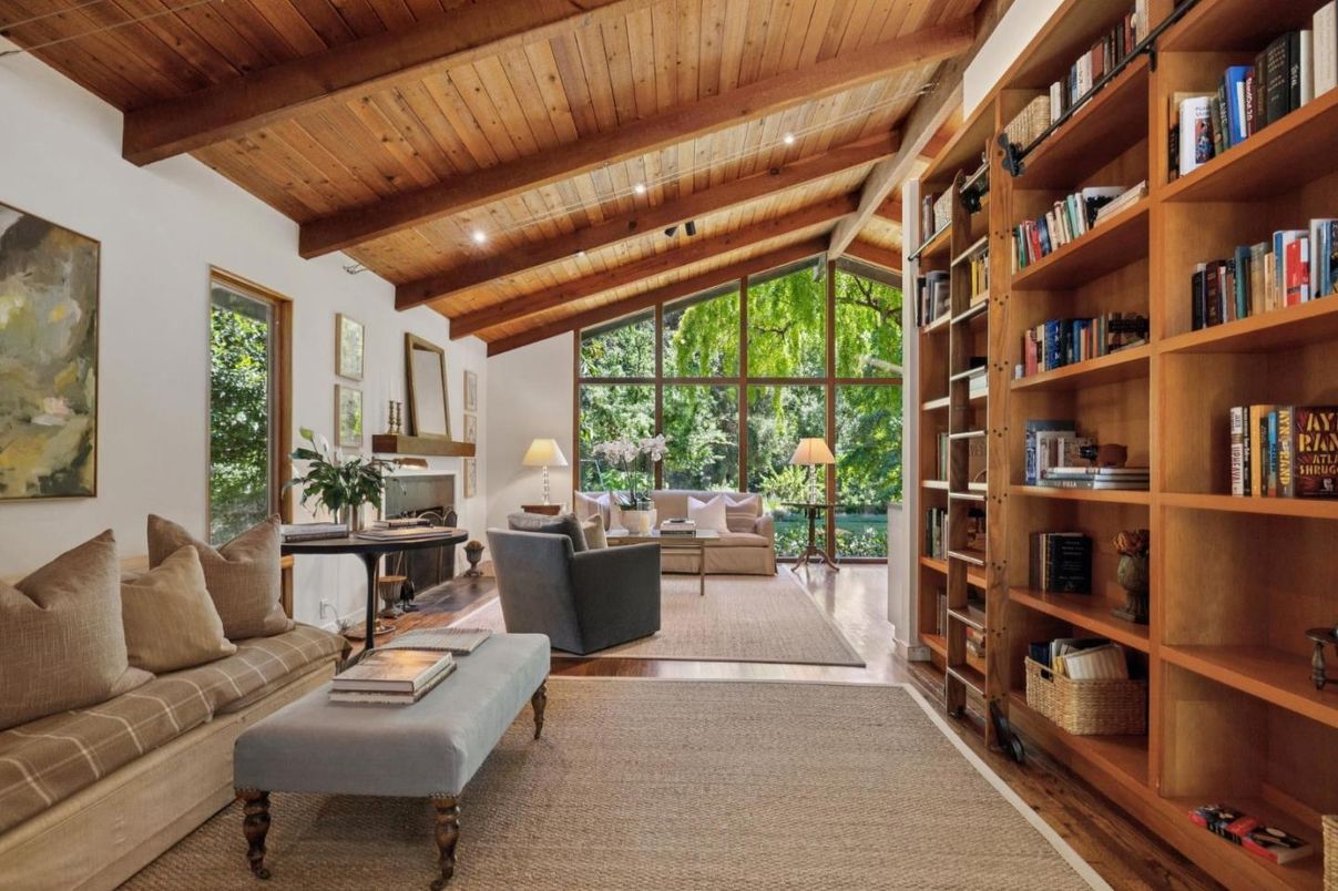 Interior, Living room, Wooden Beams, Wooden Ceilings, Wood Texture Flooring