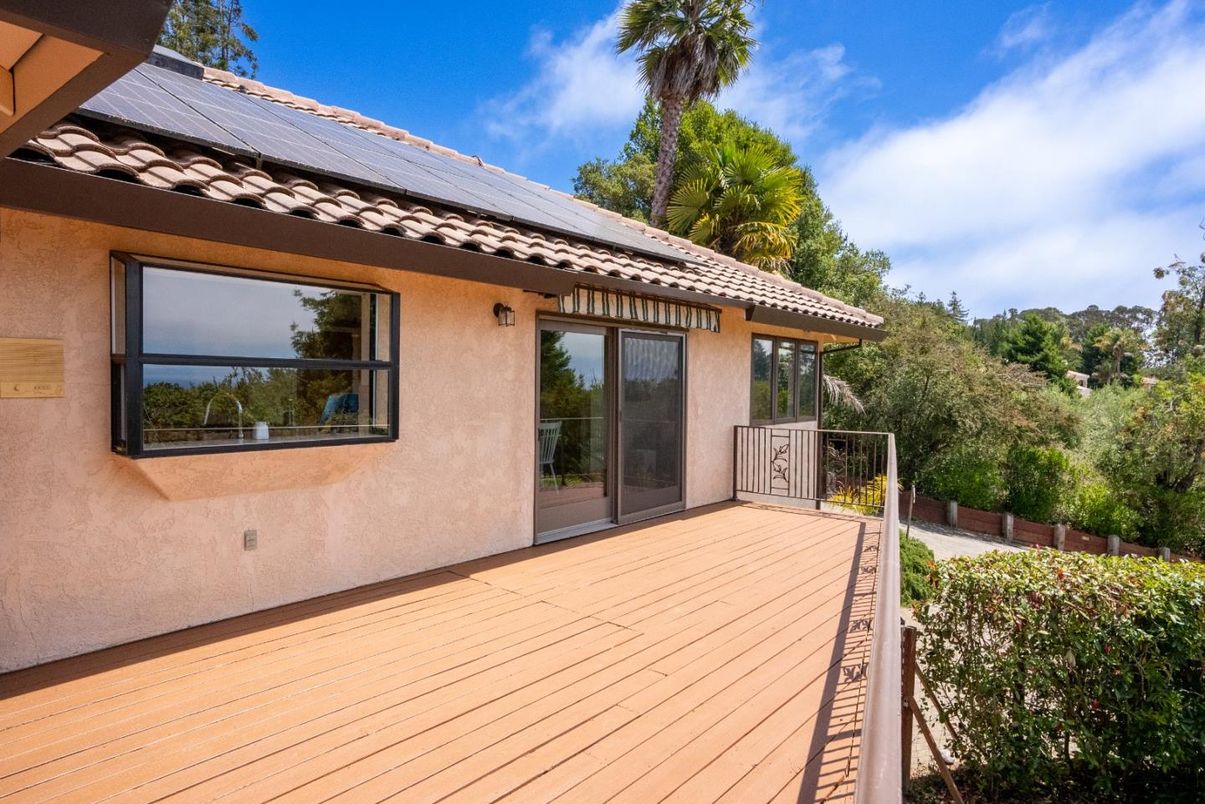Exterior, Solar Panels, Wood Texture Flooring