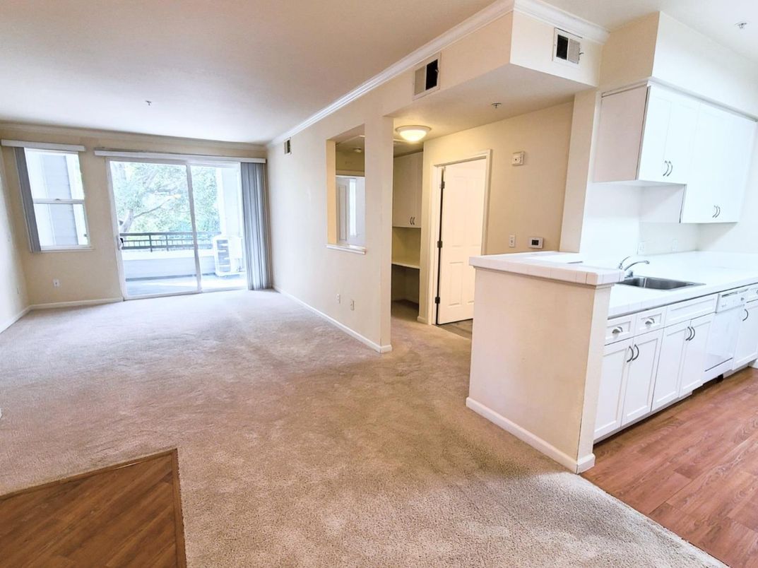 Empty room, Interior, Kitchen, Wood Texture Flooring
