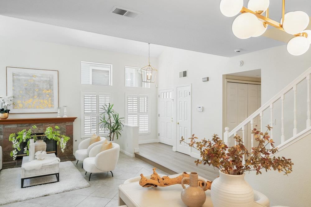 Fireplace, Interior, Pendant Lights