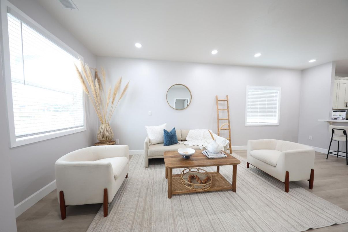 Interior, Living room, Recessed Lighting