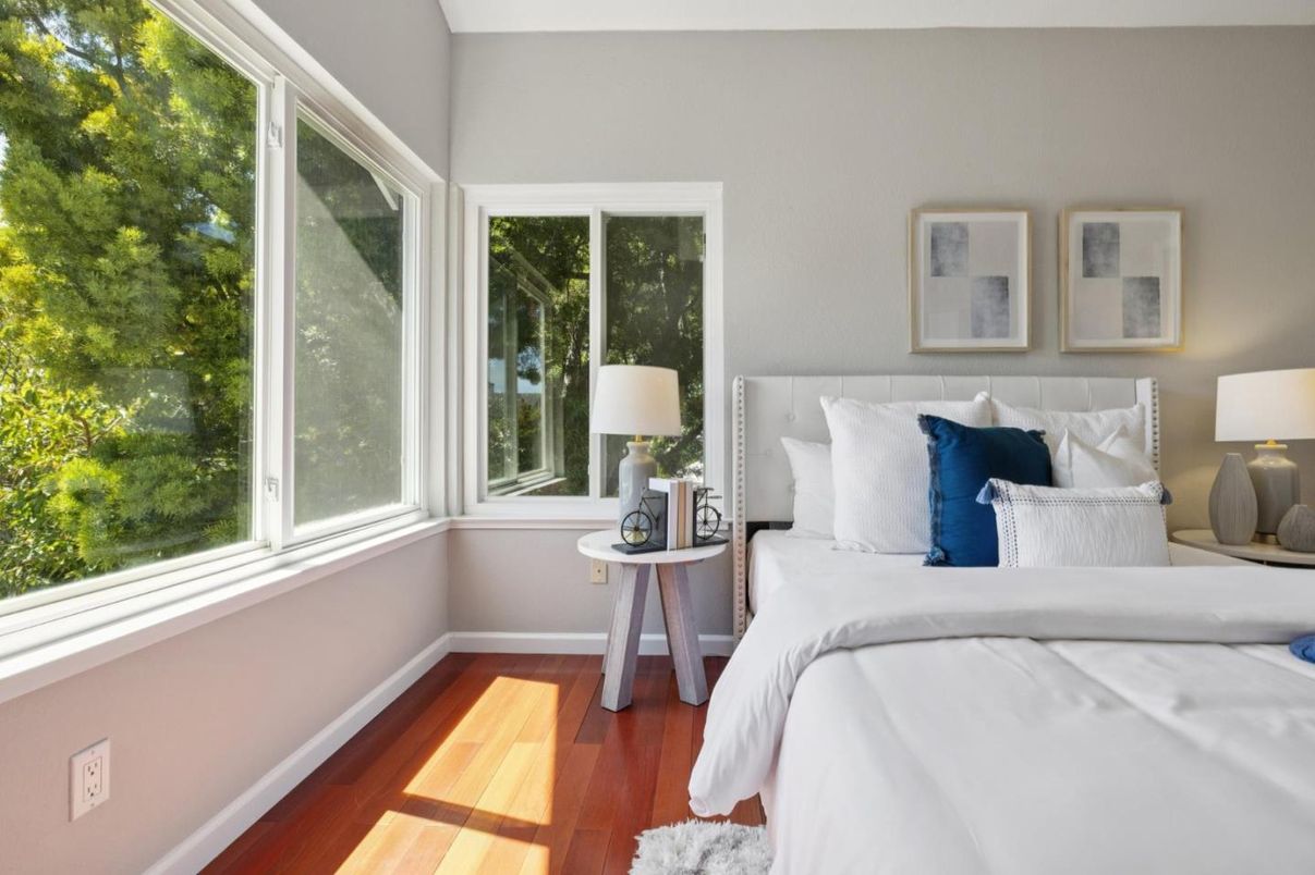 Bedroom, Interior, Wood Texture Flooring