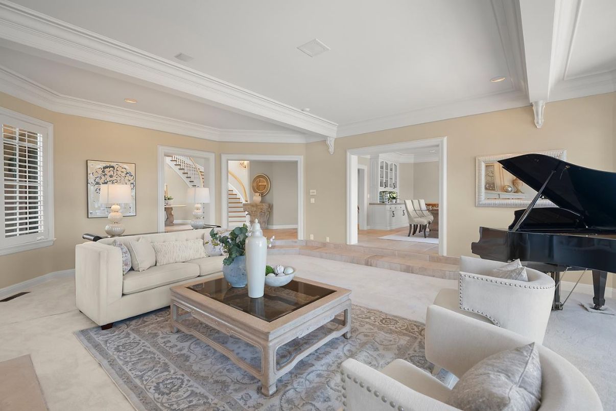 Interior, Living room, Piano, Recessed Lighting