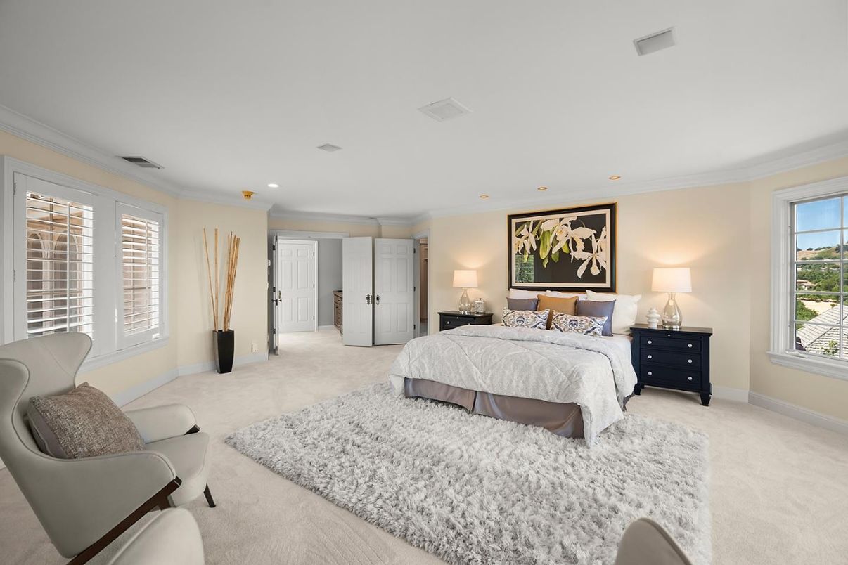 Bedroom, Interior, Recessed Lighting