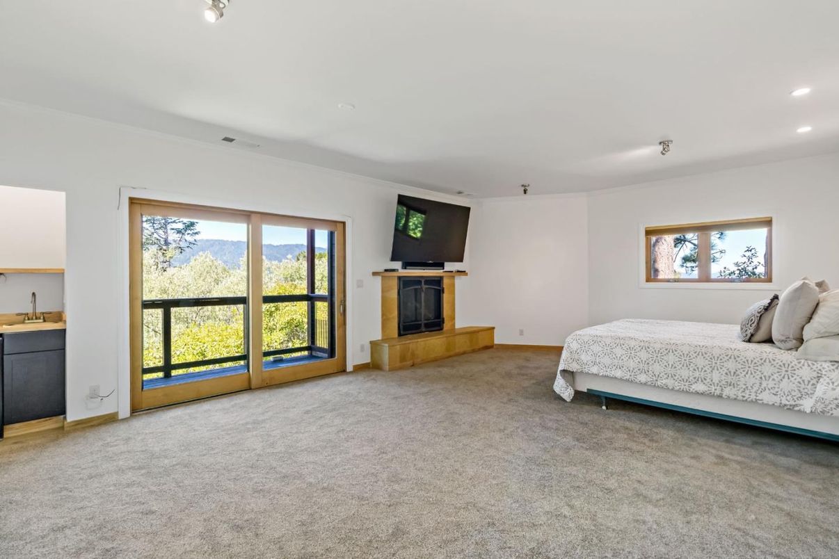 Bedroom, Fireplace, Interior, Recessed Lighting