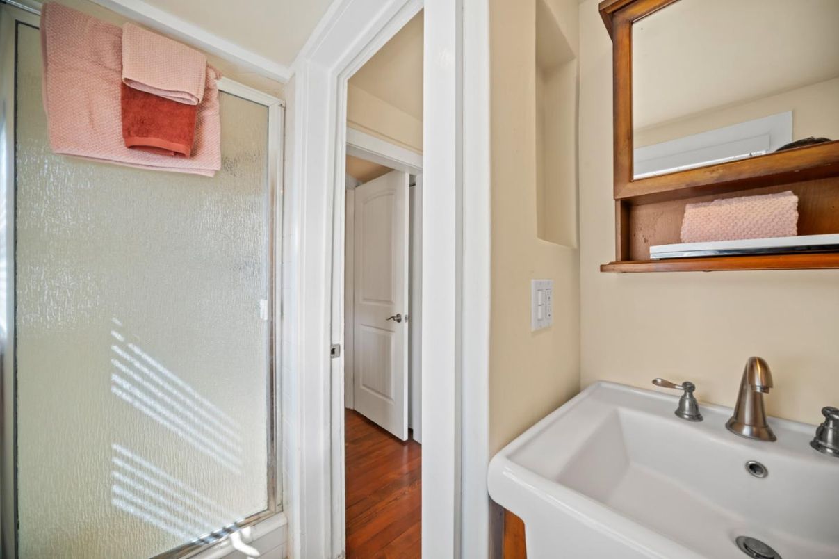 Bathroom, Interior, Wood Texture Flooring