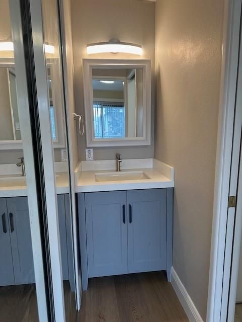 Bathroom, Interior, Wood Texture Flooring