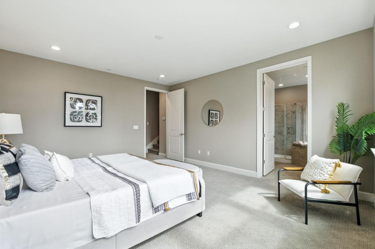 Bedroom, Interior, Recessed Lighting