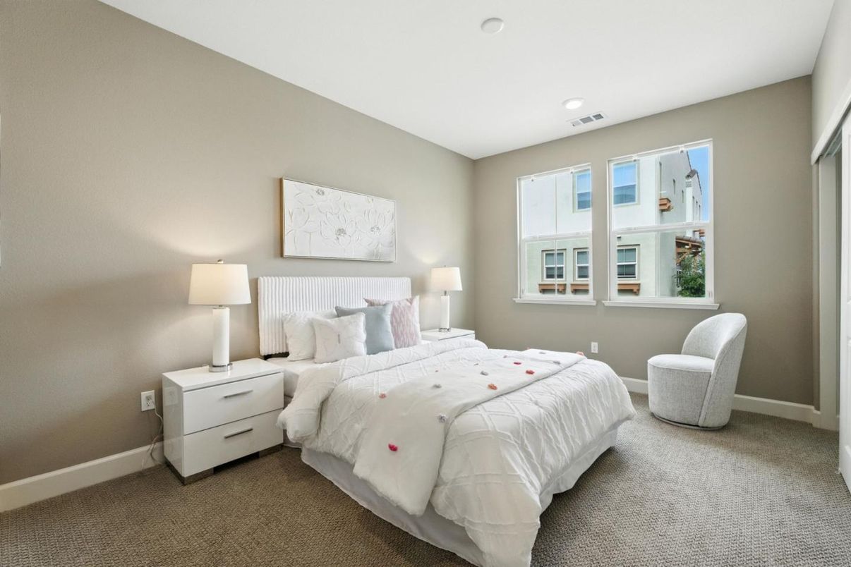 Bedroom, Interior, Recessed Lighting