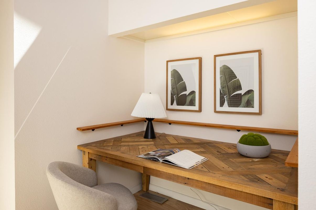 Home Office, Interior, Wood Texture Flooring