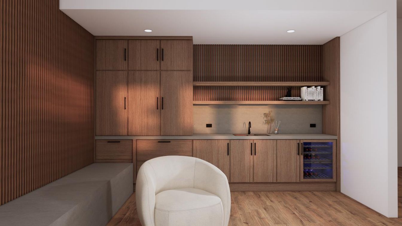 Interior, Recessed Lighting, Wood Texture Flooring