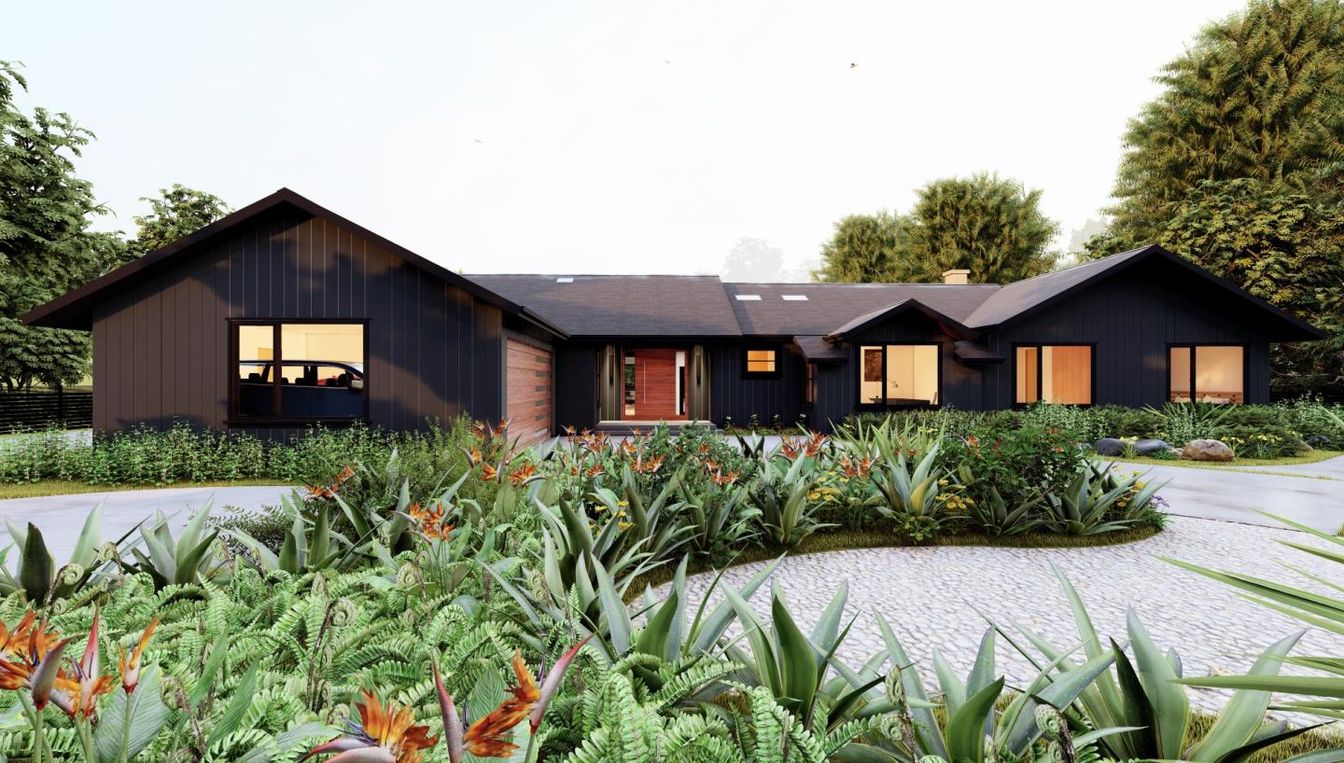 Backyard, Exterior, Facade, Ranch