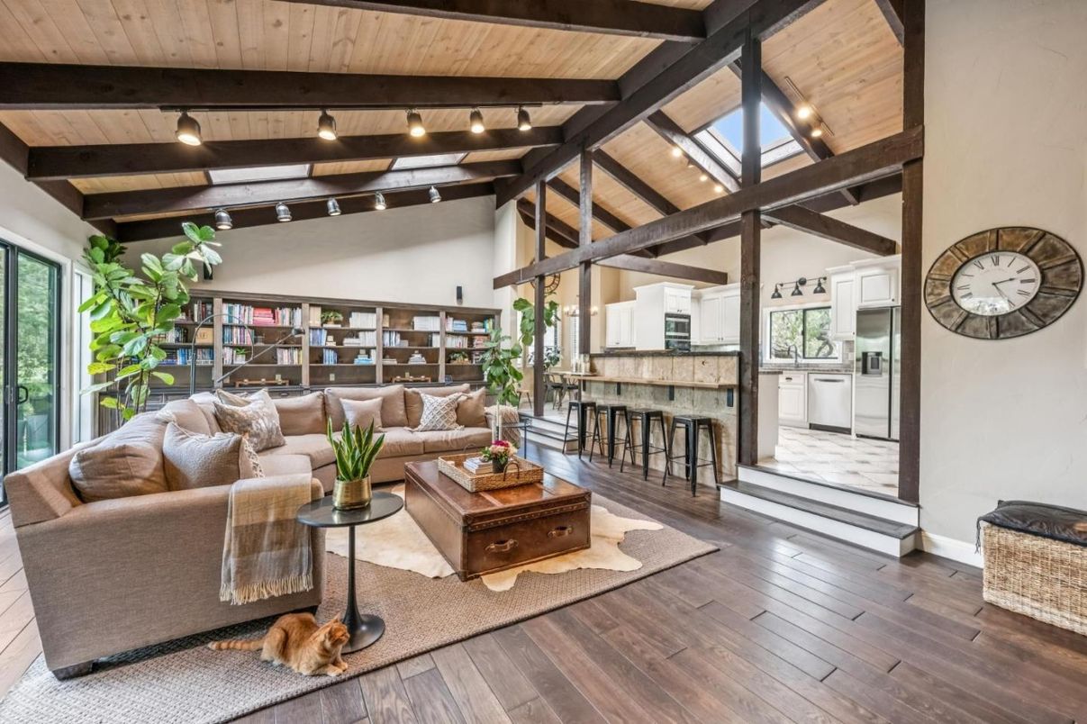 Interior, Living room, Wooden Beams, Wooden Ceilings, Wood Texture Flooring