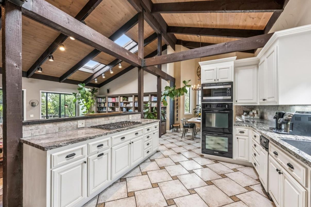 Interior, Kitchen, Stainless Steel Appliances, Wooden Beams, Wooden Ceilings
