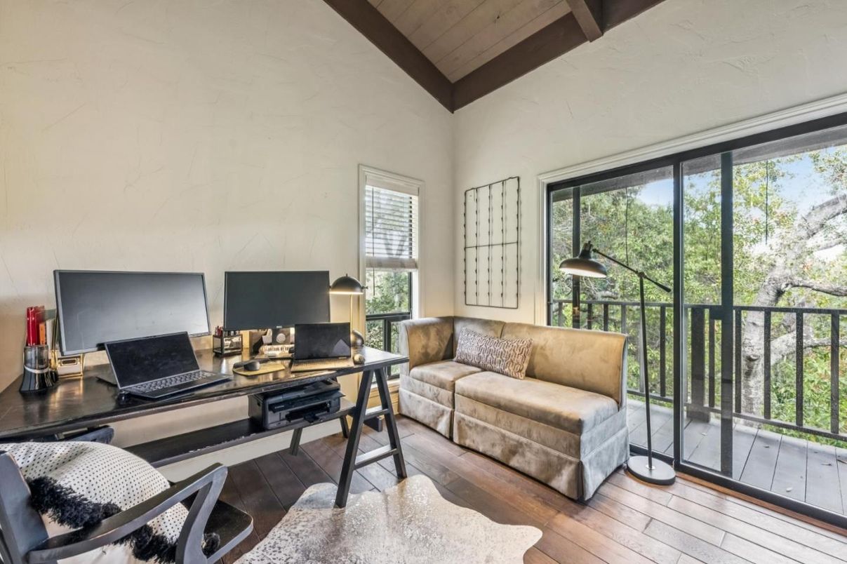 Home Office, Interior, Wooden Beams, Wooden Ceilings, Wood Texture Flooring