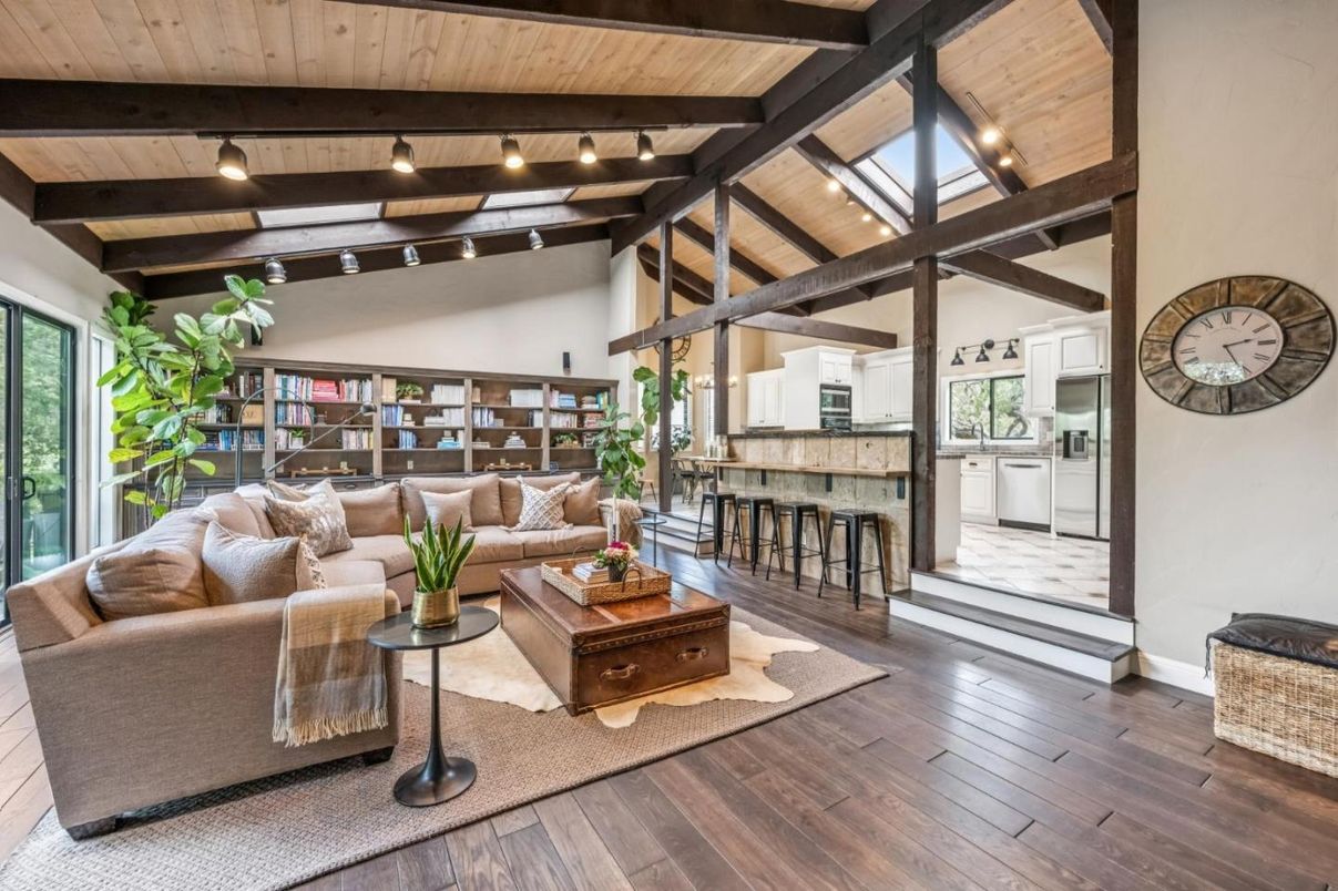 Interior, Living room, Wooden Beams, Wooden Ceilings, Wood Texture Flooring