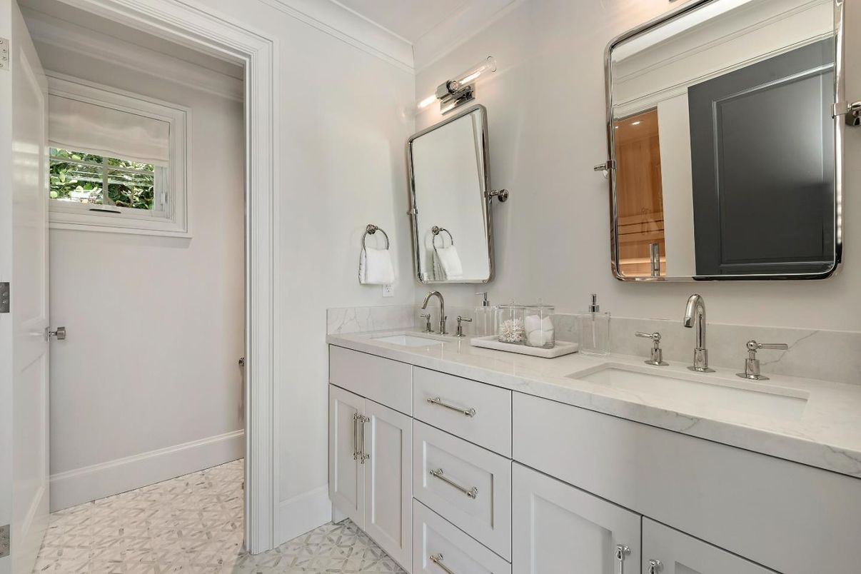 Bathroom, Dual Sink Vanities, Interior, Marble