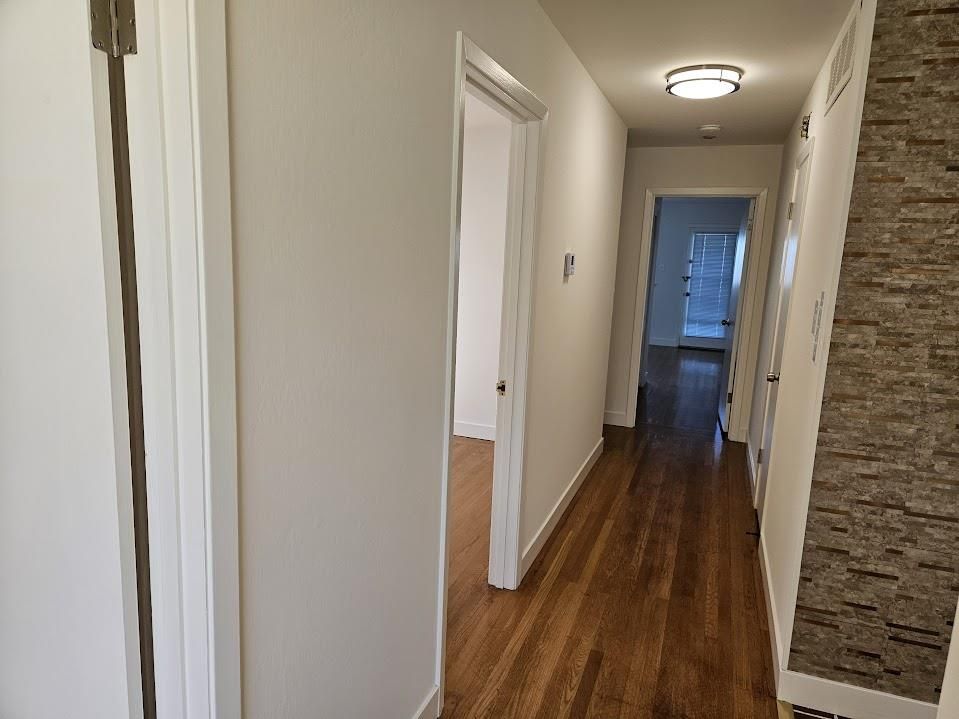 Interior, Stone Walls, Wood Texture Flooring