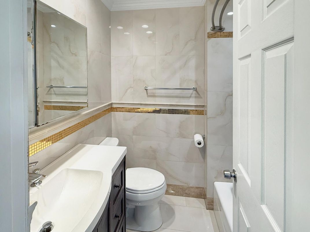 Bathroom, Glass Shower, Interior, Marble Walls