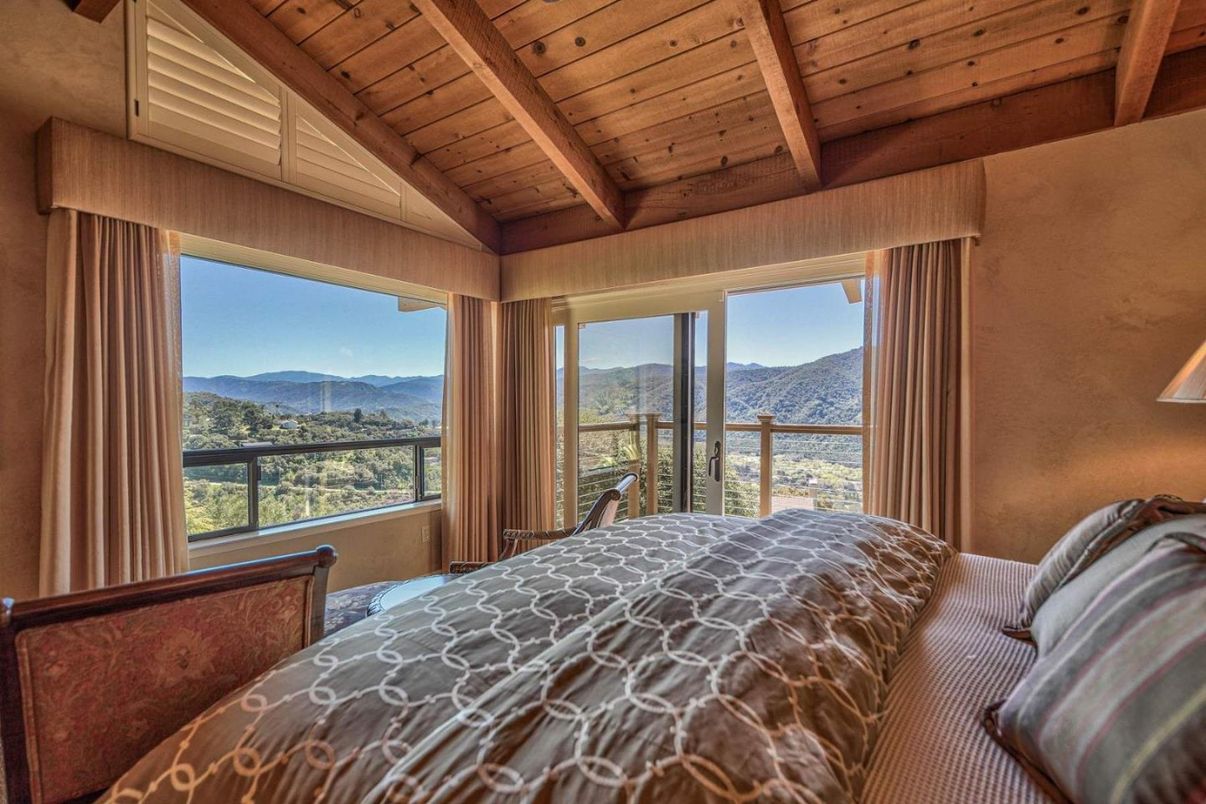 Bedroom, Interior, Wooden Beams, Wooden Ceilings