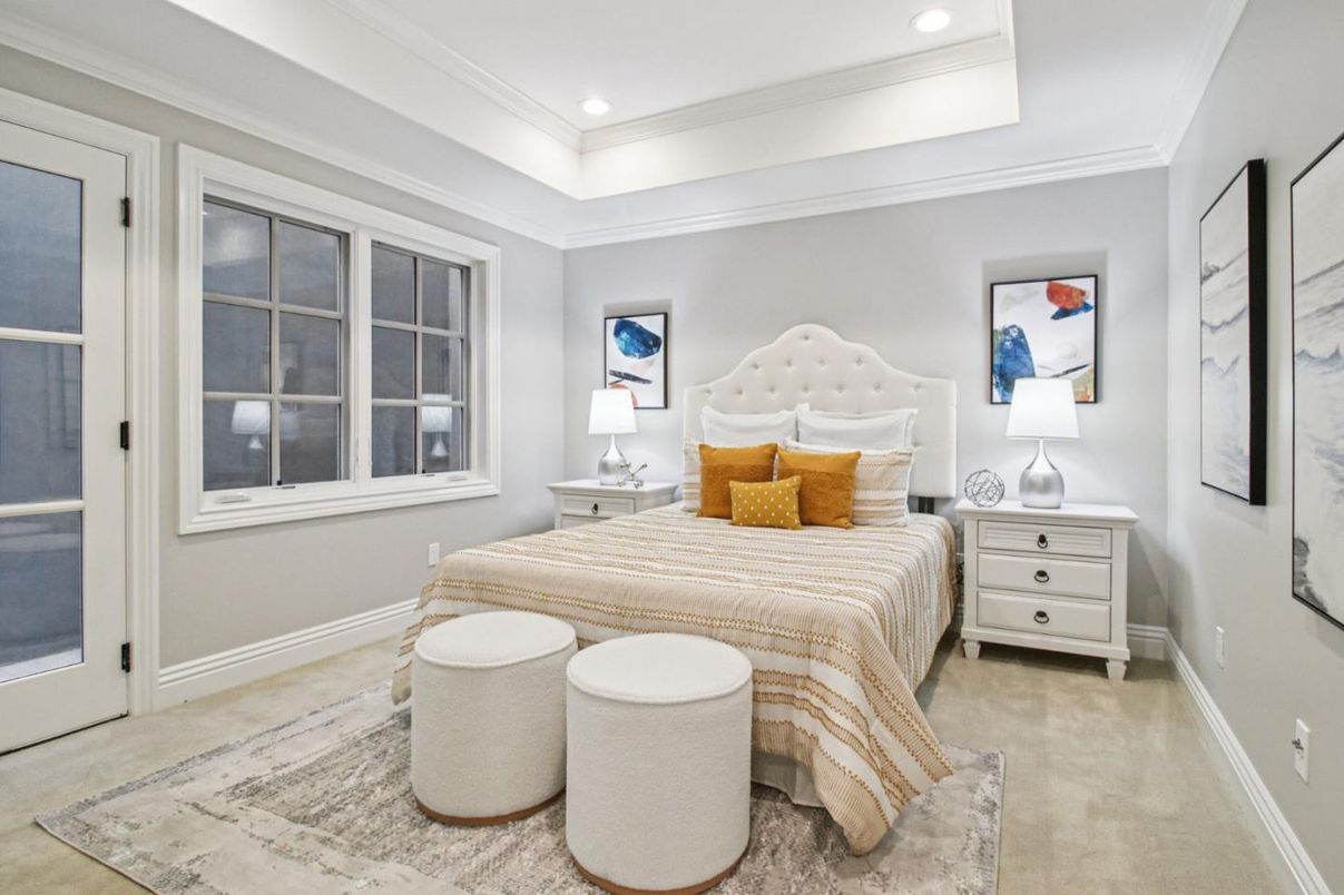 Bedroom, Interior, Recessed Lighting