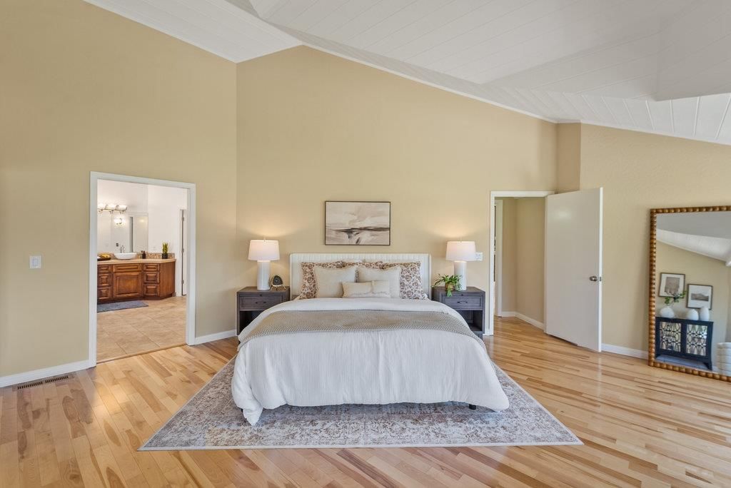 Bedroom, Interior, Wood Texture Flooring