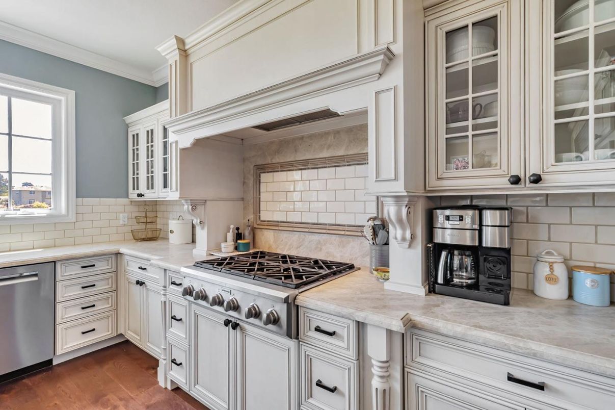 Interior, Kitchen, Wood Texture Flooring